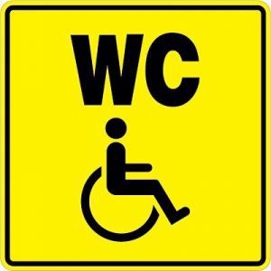 Пиктограмма простая «Туалет для инвалидов»